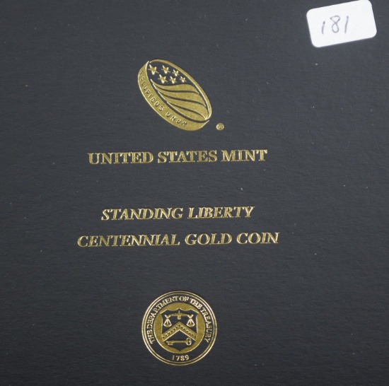 2016 Gold Standing Liberty 1/4oz .999 UNC