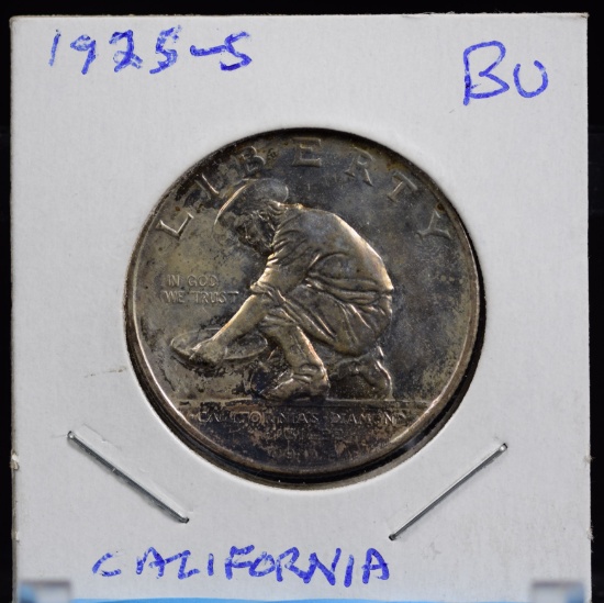 1925-S California Commen Half Dollar CH BU
