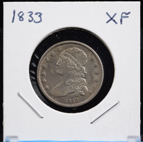 1833 Capped Bust Quarter Extremely Fine
