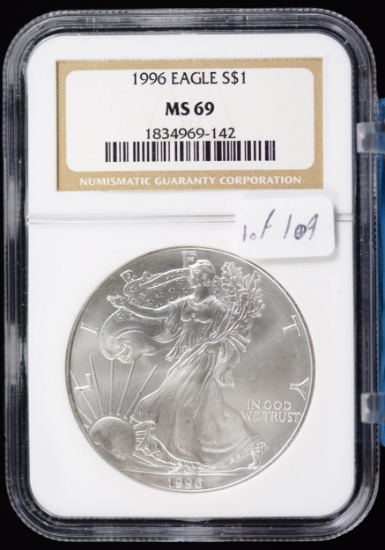 1996 American Silver Eagle NGC MS-69