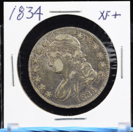 1834 Bust Half Dollar XF45