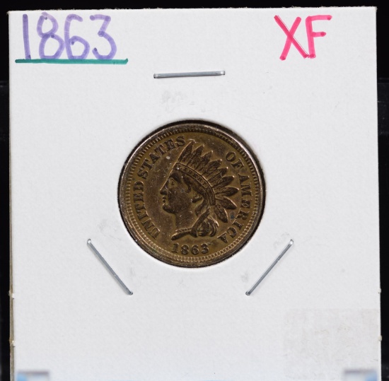 1863 Indian Head Cent XF