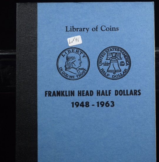 Franklin Half Dollar Book 1948-1963 Full Book UNC