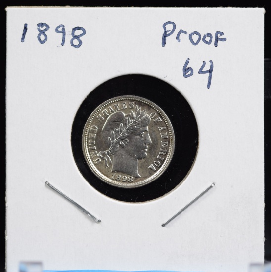 1898 Barber Dime Choice Proof
