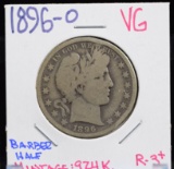 1896-O Barber Half Dollar VG Mintage 924K Full Rims