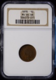 1878 Indian Head Cent NGC MS64 BN