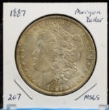 1887 Morgan Dollar MS65