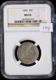 1902 Barber Quarter NGC MS-63