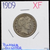 1909 Barber Quarter XF