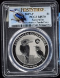 2017 Australia Kookaburra First Strike PCGS MS-70 NICE