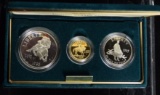 1995 Gold Civil War Battlefield Commen 3pc Set