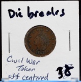 CWT Patriotic Die Breaks-Off Centered ERROR