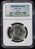 1964 Kennedy Half Dollar  First Year Issue NGC MS-66 RARE