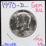 1970-D Kennedy Half Dollar Blazing MS65