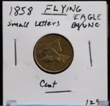 1858 Flying Eagle BU Small Letters