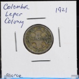 Columbia Leper Colony Coin Scarce