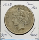 1927-D Peace Dollar AU55