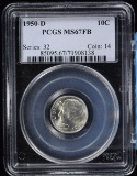 1950-D Roosevelt Dime PCGS MS-67 FB