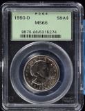 1980-D SBA PCGS MS-66 Green Label