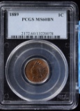 1889 Indian Head Cent PCGS MS-60 BN