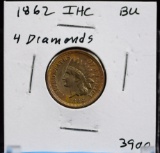 1862 Indian Head Cent BU