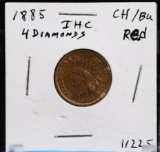 1885 Indian Head Cent CH/BU Red