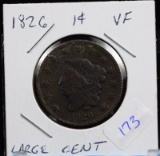 1826 Large Cent VF