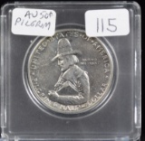 1920 Pilgrim Commen Half Dollar AU