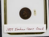 1877 Indian Head Cent Good Rare Date