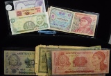 Lot of 10 Foreign Currency Some Crisp UNC & MPC