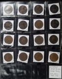 16 Different Great Britain Large Penny Early Dates