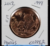 2012 Panda Copper 10 oz