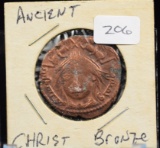 Ancient Christ Depicted Bronze