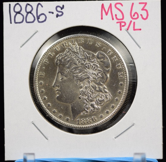 1886-S Morgan Dollar MS63 P/L