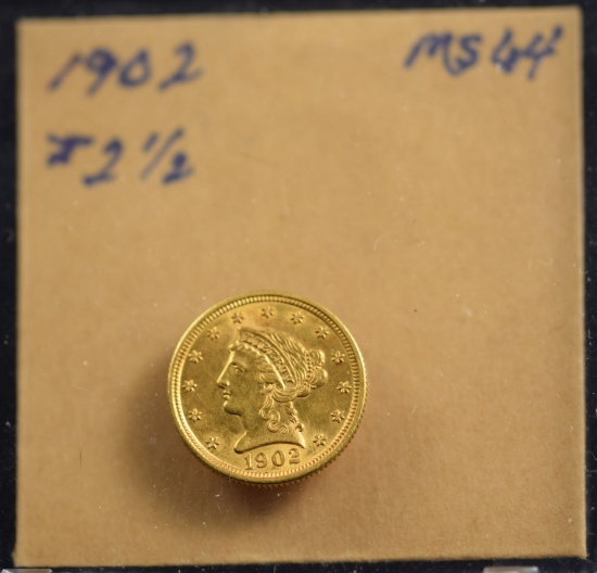1902 $2.5 Gold Liberty MS64 Very Nice