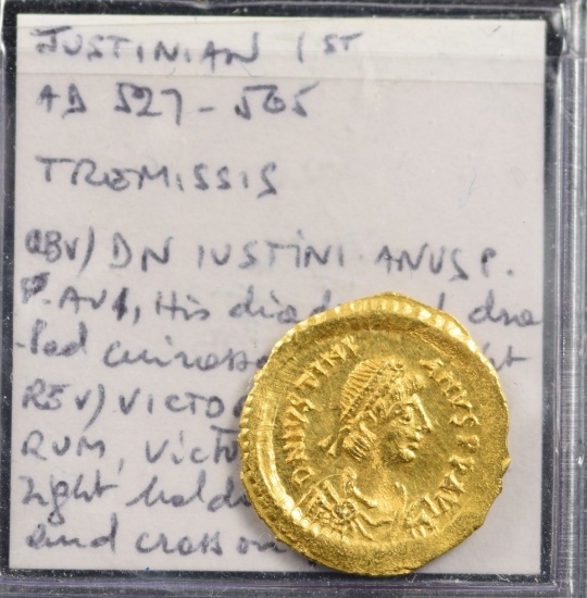 527-565 Gold Justinian 1st