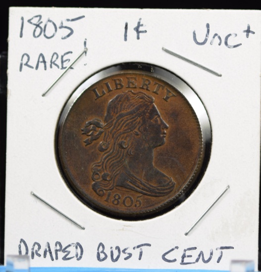 1805 Large Cent Draped Bust RARE UNC