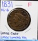 1831 Large Cent Fine Lg Liberty Variety N6