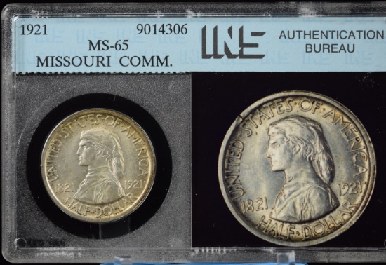 1921 Missouri Commen Half Dollar GEM UNC MS65