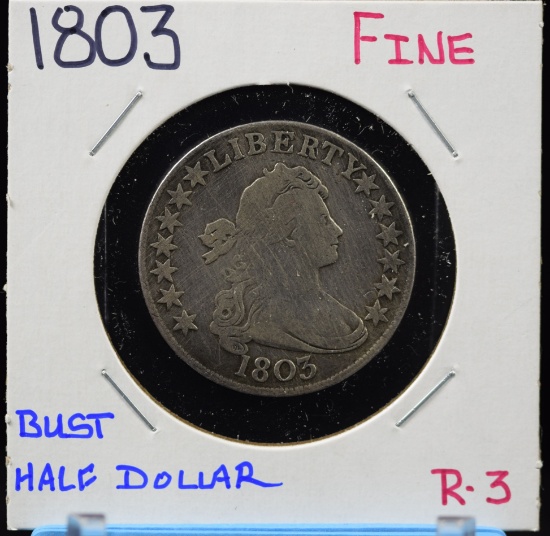 1803 Bust Half Dollar Fine R3