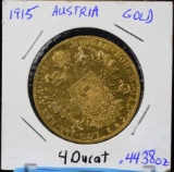 1915 Austria 4 Ducat BU .4438 ounces