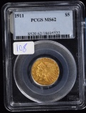 1911 $5 Gold Indian PCGS MS-62