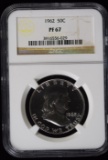 1962 Proof Franklin Half Dollar NGC PF-67