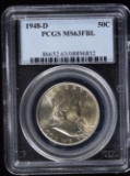 1948-D Franklin Half Dollar FBL PCGS MS-64