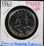 1961 Proof Franklin Half Dollar Proof 65