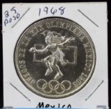 1968 Mexico 25 Peso Silver