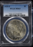 1925-S Peace Dollar PCGS MS-63