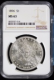 1896 Morgan Dollar NGC MS-63