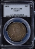 1830 Capped Bust Half Dollar Small 0 PCGS AU-50