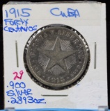 1915 Cuba 40 Centavos